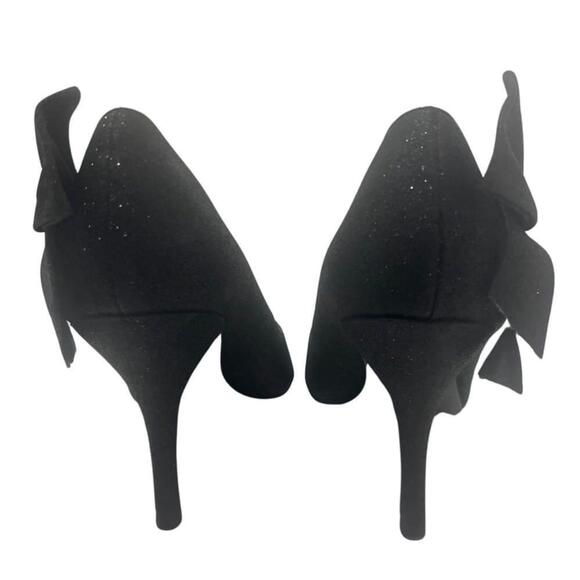 BNIB Roberto Vianni sparkle open toe heels with rhinestones bow 💎 - Picture 5 of 7